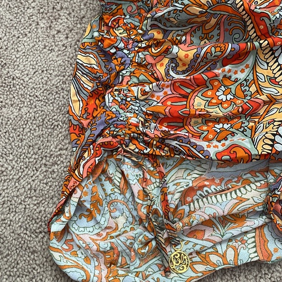 Luli Fama Andaluz T Back Mini Dress Size L - Picture 7 of 12